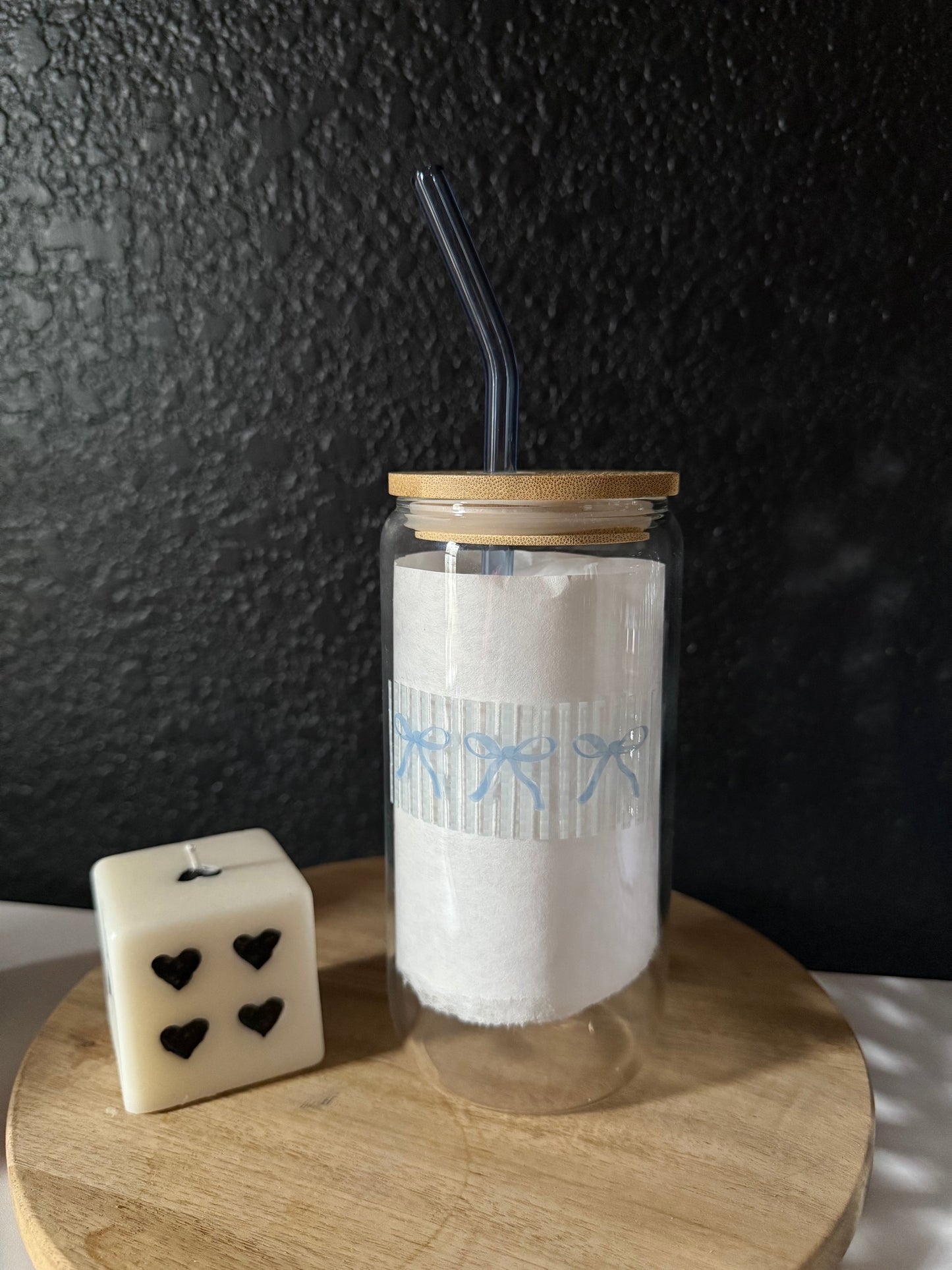 ‘Lucky You’ Coastal Cowgirl Glass Coffee Cup